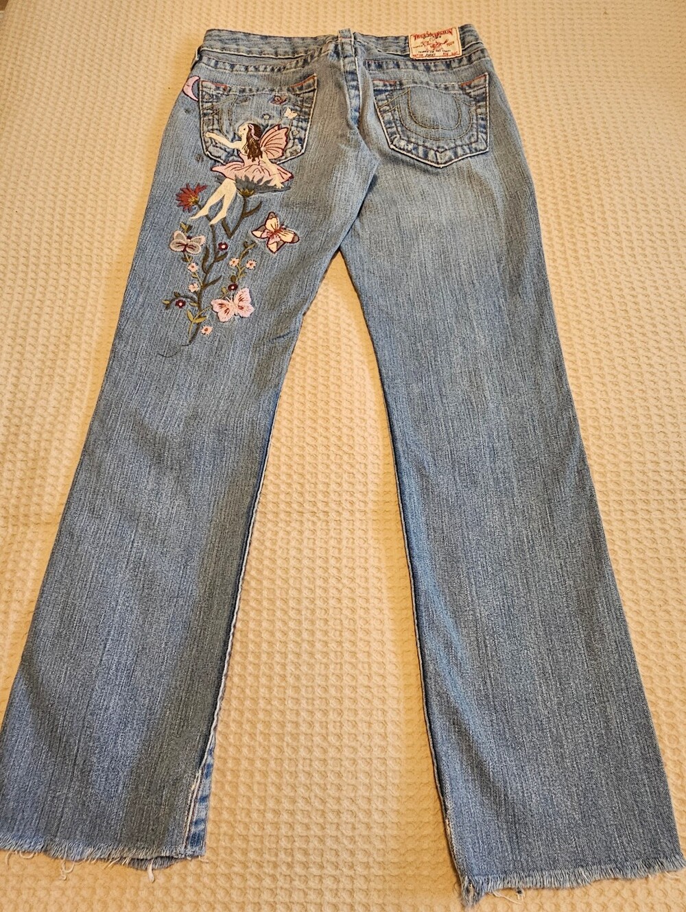 ๐งโโ๏ธโจ TRUE RELIGION FAIRYCORE Y2K VINTAGE JEANS โ EXTREMELY RARE Size 27 - Picture 8 of 15